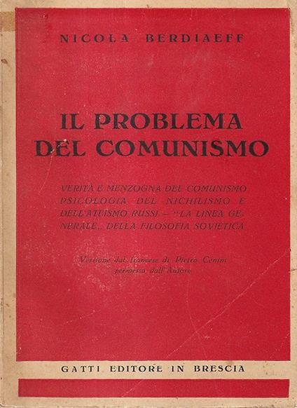 Il problema del comunismo - copertina