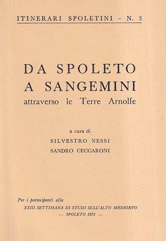 Da Spoleto a Sangemini attraverso le Terre Arnolfe - copertina