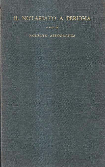 Il Notariato a Perugia - copertina