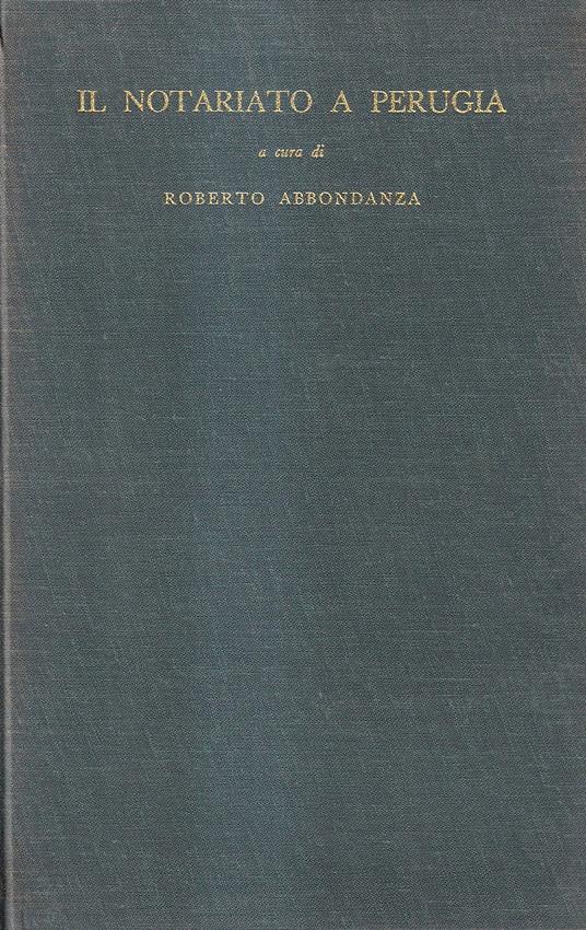 Il Notariato a Perugia - copertina