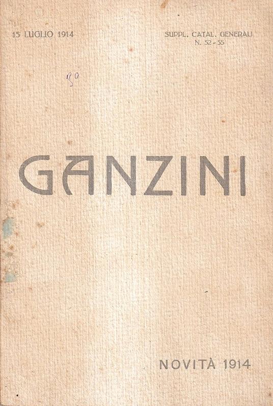 Supplemento al catalogo generale della ditta M. Ganzini - copertina