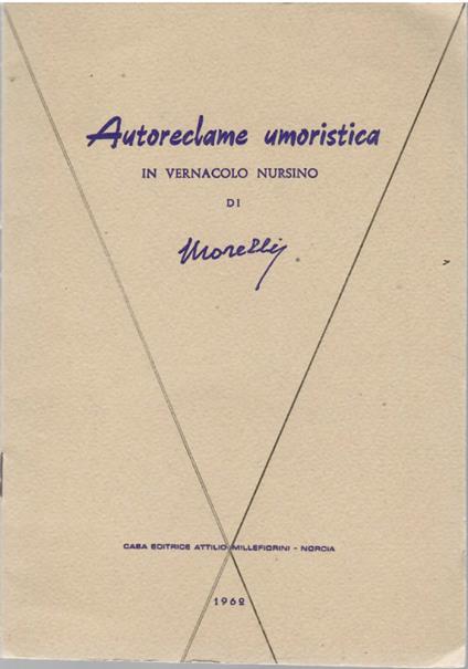 Autoreclame umoristica in vernacolo nursino - copertina
