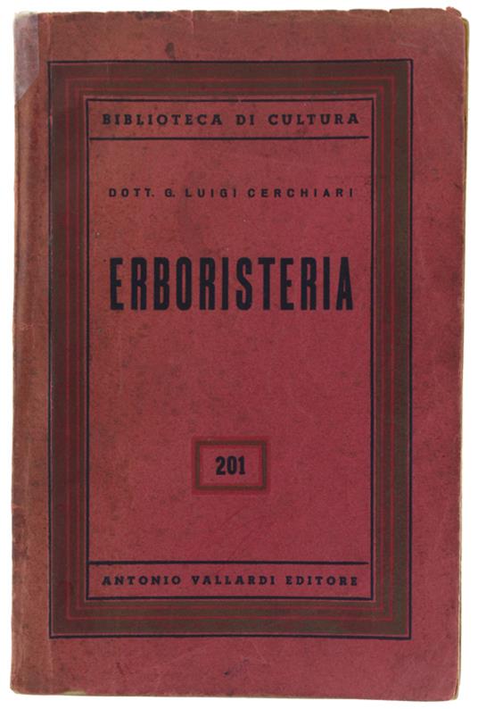 Erboristeria - G. Luigi Cerchiari - copertina
