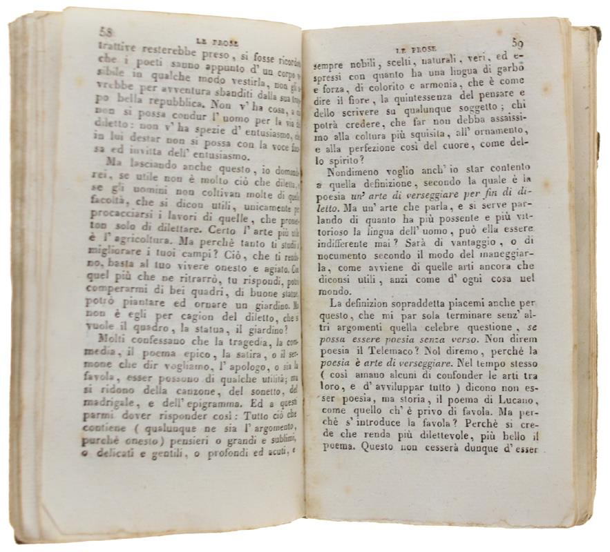 Prose E Poesie Campestri Con L'Aggiunta D'Una Dissertazione Su I Giardini Inglesi E Sul Merito In Ciò Dell'Italia. Edizione Accresciuta Del Giardino Inglese Descritto Dall'Autore Nè Sepolcri E Di Due