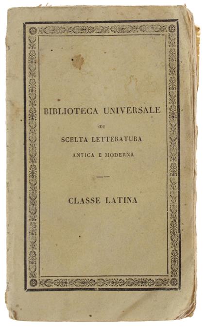 La Georgica E Le Poesie Minori Tradotte Da Cesare Arici. Biblioteca Universale Di Scelta Letteratura Antica E Moderna, Iv - Virgilio - copertina