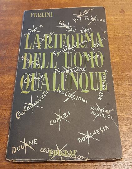 La Riforma Dell'Uomo Qualunque - copertina