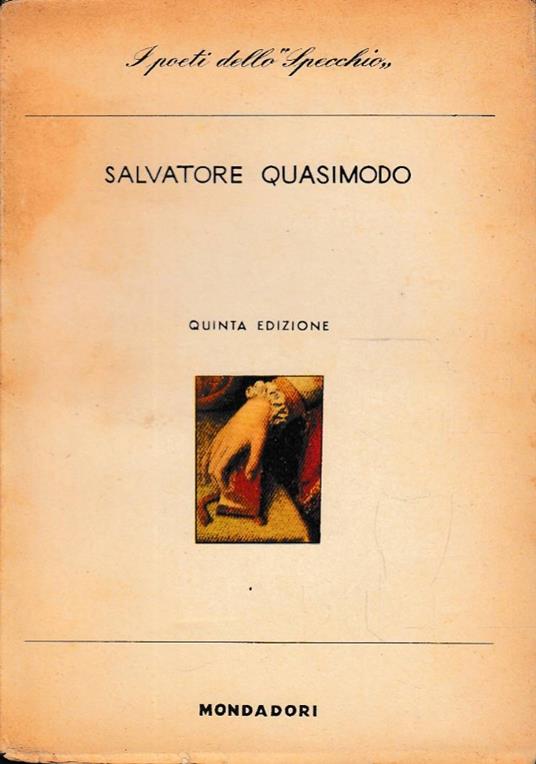 Ed é subito sera. Poesie - Salvatore Quasimodo - copertina