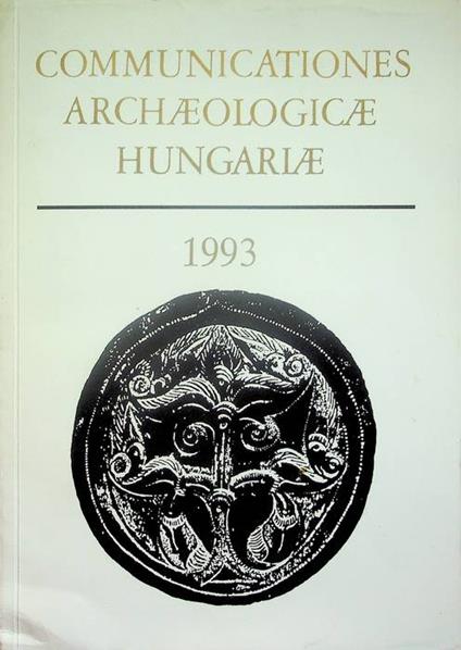 Communicationes archaeologicae Hungariae: 1993 - copertina