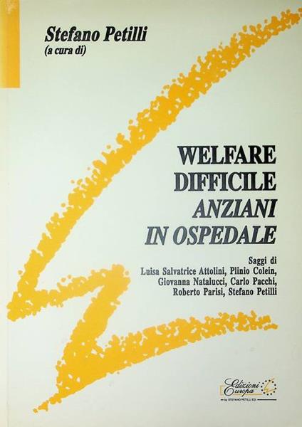 Welfare difficile: anziani in ospedale - copertina