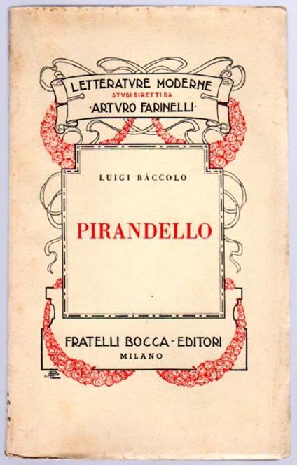 Luigi Pirandello - Luigi Baccolo - copertina