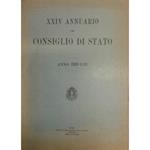 XXIV annuario del Consiglio di Stato. Anno 1929-VIII
