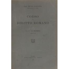 Corso di diritto romano. Vol. II - La proprietˆ (parte seconda) - copertina