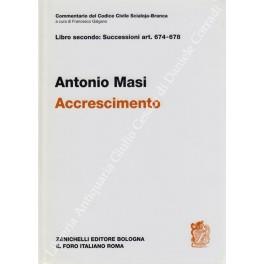 Del diritto di accrescimento. Art. 674-678 - Antonio Masi - copertina