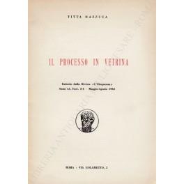 Il processo in vetrina - Titta Mazzuca - copertina