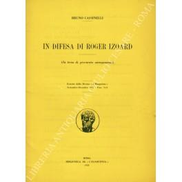 In difesa di Roger Izoard (In tema di procurato annegamento) - copertina