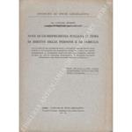 Note di giurisprudenza italiana in tema di diritto delle persone e di famiglia