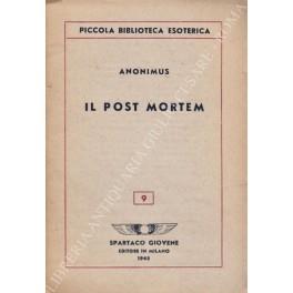 Il post mortem - Anonimus - copertina