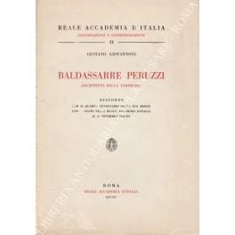 Baldassarre Peruzzi. Architetto della Farnesina. Discorso per il quarto centenario della sua morte pronunziato nella Reale Accademia d'Italia il 15 novembre 1936-XV - Gustavo Giovannoni - copertina