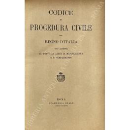 Codice di procedura civile del Regno d'Italia con l'aggiunta di tutte le leggi di modificazione e di complemento - copertina