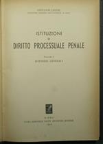 Istituzioni di diritto processuale penale