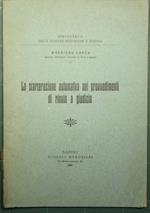 La scarcerazione automatica nei provvedimenti di rinvio a giudizio