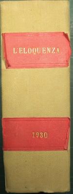 L' eloquenza - Anno XX - 1930