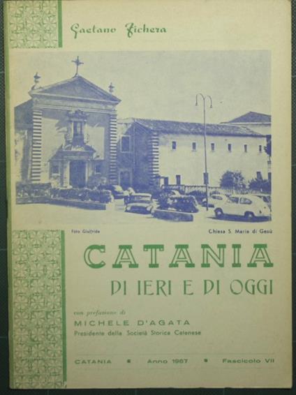Catania di ieri e di oggi - Fascicolo VII - Gaetano Fichera - copertina