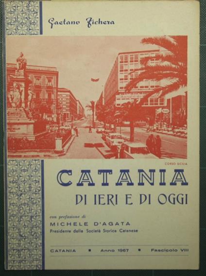 Catania di ieri e di oggi - Fascicolo VIII - Gaetano Fichera - copertina