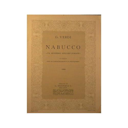 Nabucco - Verdi Giuseppe - copertina