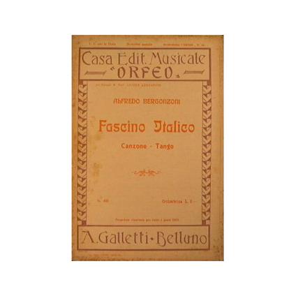 Fascino Italico ( canzone tango ) - copertina