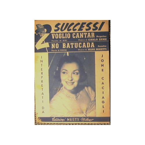 Voglio Cantar ( beguine ) - No batucada ( samba ) - copertina