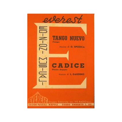 Tango nuevo ( tango ) - Cadice ( passo doppio ) - copertina