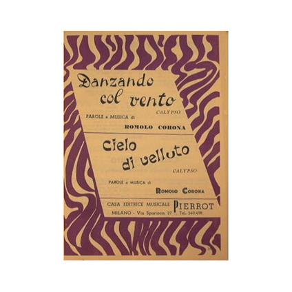Danzando col vento ( calypso ) - Cielo di Velluto ( calypso ) - copertina