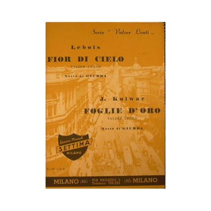 Fior di cielo ( valzer lento ) - Foglie d'oro ( valzer lento ) - copertina