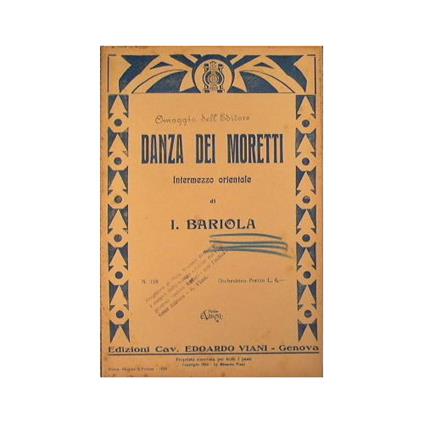 Danza dei Moretti ( intermezzo orientale ) - copertina