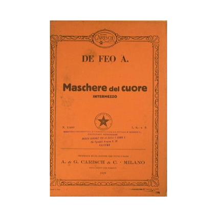 Maschere del cuore ( intermezzo ) - copertina