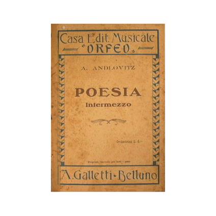 Poesia ( intermezzo ) - copertina