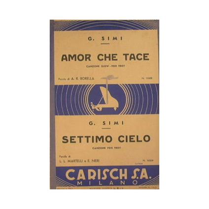Amor che tace ( canzone slow fox trot ) - Settimo cielo ( canzone fox trot ) - copertina