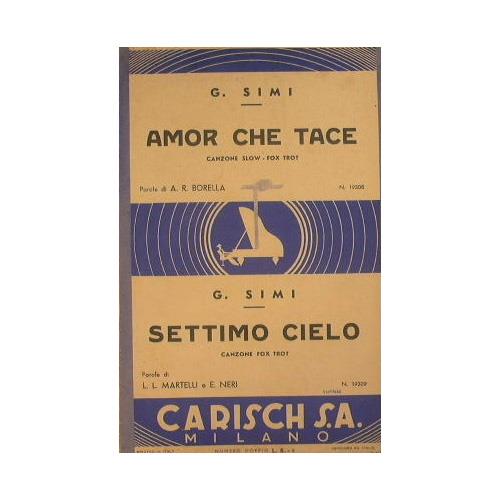 Amor che tace ( canzone slow fox trot ) - Settimo cielo ( canzone fox trot ) - copertina