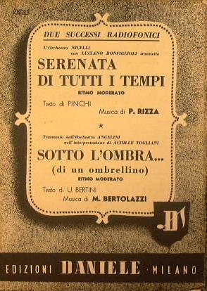 Serenata di tutti i tempi ( ritmo moderato ) - Sotto l'ombra di un ombrellino ( ritmo moderato ) - copertina