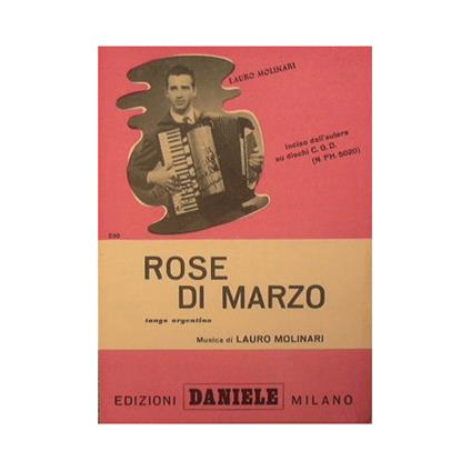 Rose di Marzo ( tango argentino ) - Mauro Molinari - copertina