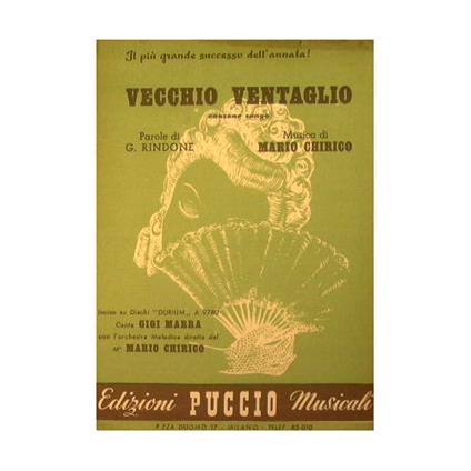 Vecchio ventaglio ( canzone tango ) - copertina