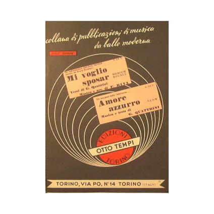 Mi voglio sposar ( medium bounce ) - Amore azzurro ( slow ) - copertina