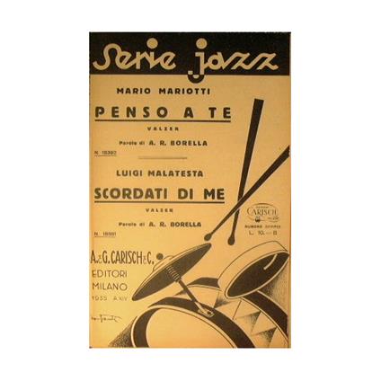 Penso a te ( valzer ) - Scordati di me ( valzer ) - copertina