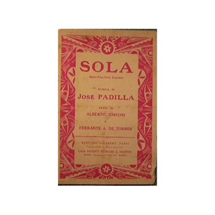 Sola … - copertina