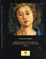 L' affresco restaurato con storie della croce nella basilica di Santa Croce in Gerusalemme a Roma