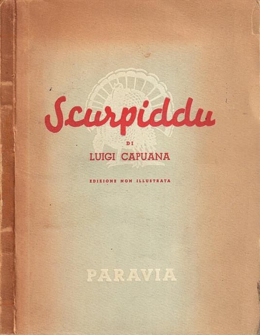 Scurpiddu - Luigi Capuana - copertina