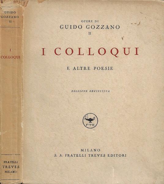 I Colloqui e altre poesie - Guido Gozzano - copertina
