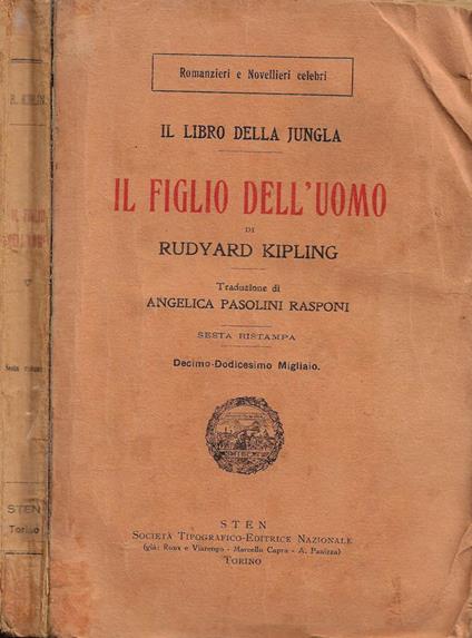 Il figlio dell'uomo (Il Libro della Jungla) - Rudyard Kipling - copertina