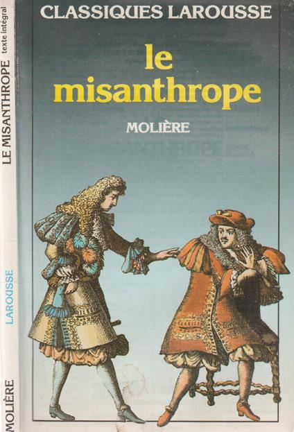 Le misanthrope - Molière - copertina